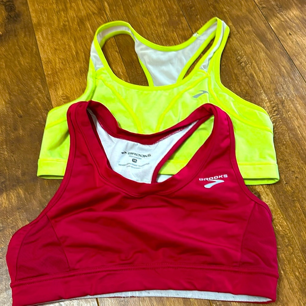 2 pull on sports bras from Brooks